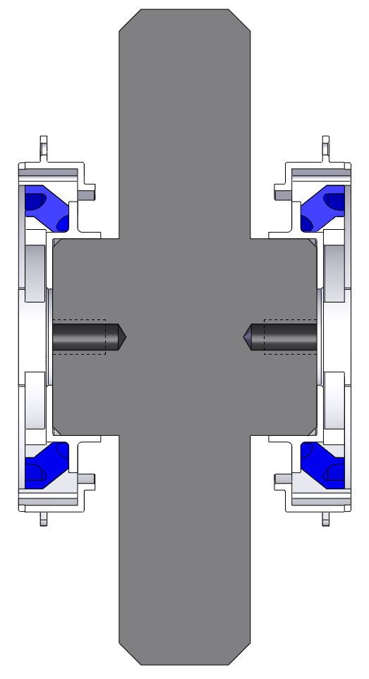 Gamma ring shape isolators - X installation principle